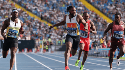 Kishane Thompson out-duels Noah Lyles in sizzling 100m showdown in Poland